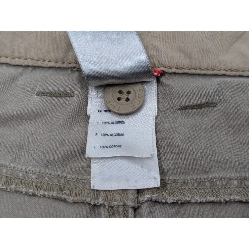North Face Men's Pants Chino Travel ABLS Khaki Beige Straight Leg Size 38/32